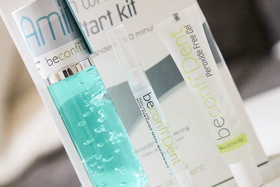 Diana testar att bleka tänderna med WhiteAmin® från Beconfident®